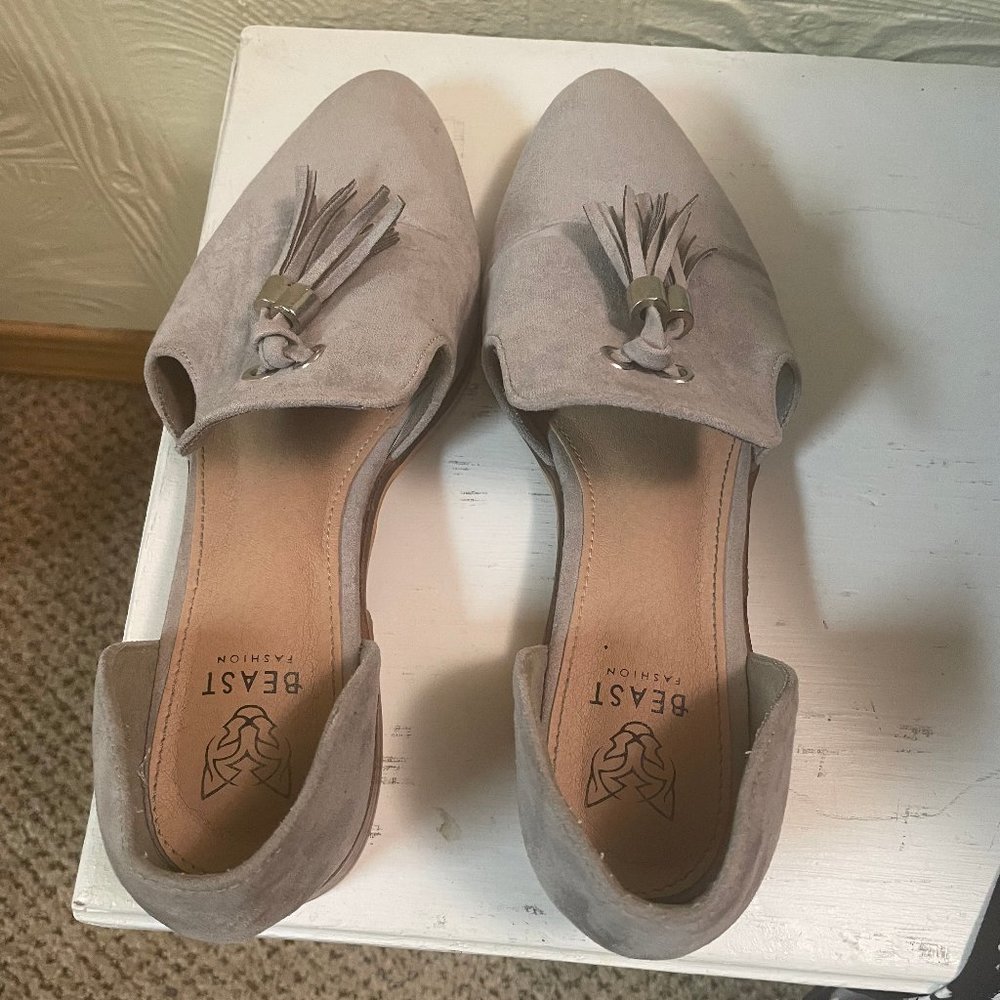 Gray slip-on Loafers